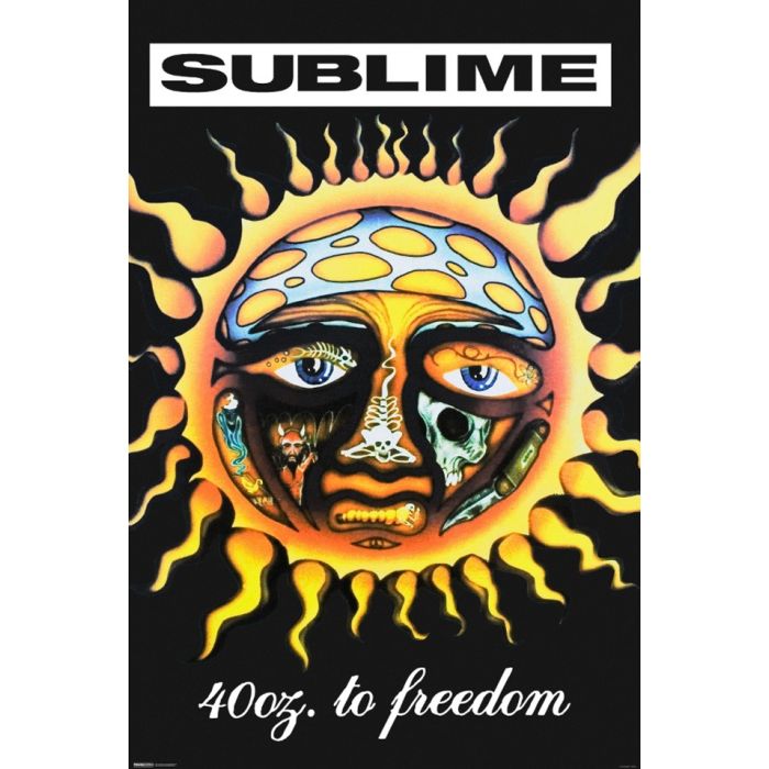 SUBLIME ポスター オフィシャル SUBLIME 40OZ SUN MAXI POSTER 702 – Real Groovy
