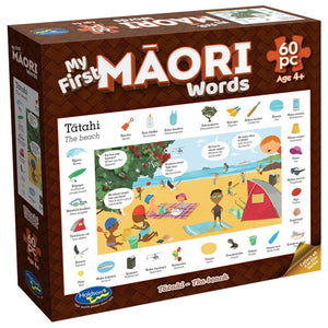 MY FIRST MAORI WORDS, 60PC TATAHI - THE BEACH