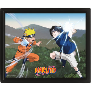 NARUTO CLASH 3D LENTICULAR POSTER (FRAMED) 10 X 8"
