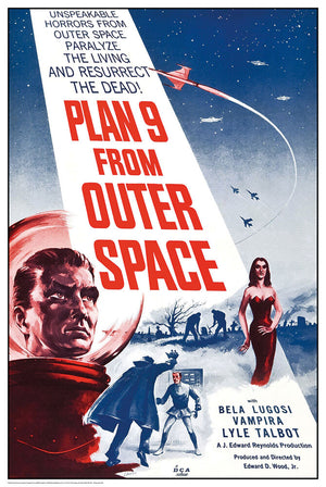 PLAN 9 FROM OUTER SPACE RETRO POSTER 189