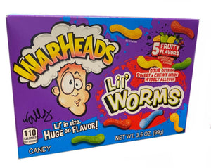 WARHEADS LIL' WORMS THEATER BOX