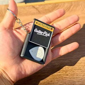 GUITAR PICK AMP STASH KEYCHAIN