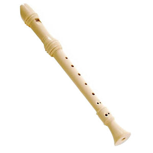 RECORDER CAIMBRIDGE 3 PIECE IVORY PLASTIC INSTRUMENT