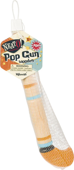 POP GUN WOODEN VINTAGE TOY