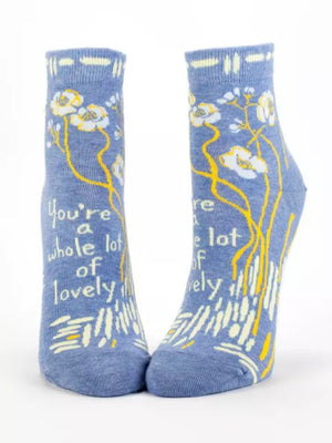 WHOLE LOT OF LOVELY ANKLE SOCK WOMENS SIZE 5-10