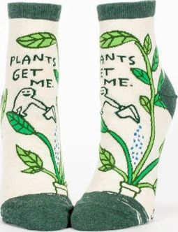 PLANTS GET ME ANKLE SOCKS women's size 5-10.