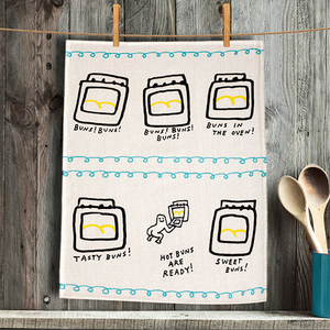 HOT BUNS TEA TOWEL