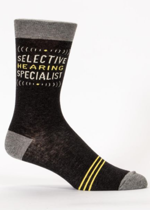 SELECTIVE HEARING SOCKS MENS SIZE 7-12