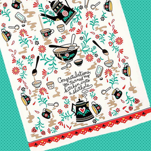 KITCHEN SHITHOLE TEA TOWEL DISH