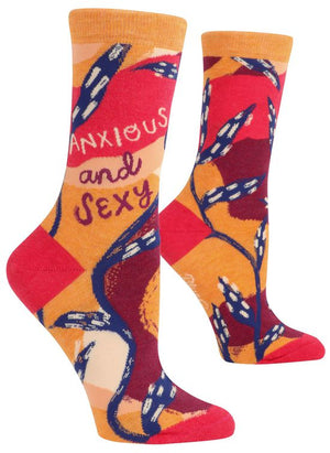 ANXIOUS AND SEXY SOCKS WOMENS SIZE 5-10