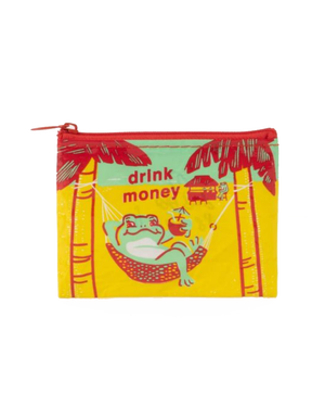 DRINK MONEY COIN PURSE FROG