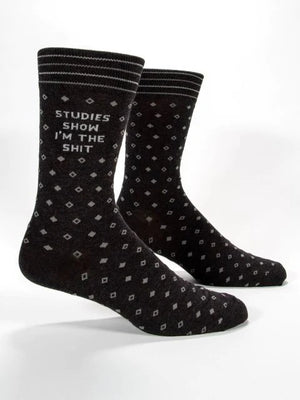 STUDIES SHOW IM THE SHIT MENS SOCKS Men's shoe size 7-12.
