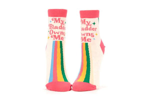 MY BLADDER OWNS ME ANKLE SOCKS women's size 5-10.