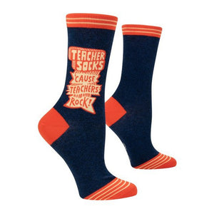 TEACHERS SOCK TEACHERS ROCK WOMENS SIZE 5-10