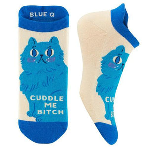 CUDDLE ME BITCH SNEAKER WORKOUT SOCKS S/M 5-9