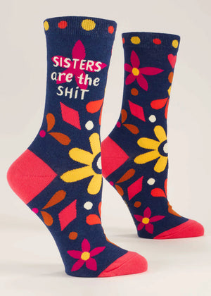 SISTERS ARE THE SHIT SOCKS women's size 5-10.