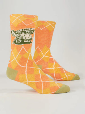 CROTCHETY OLD FUCK MENS SOCKS Men's shoe size 7-12.