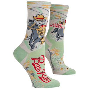 BOSS KITTY CREW SOCK WOMENS SIZE 5-10