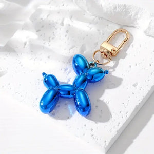 BALLOON DOG BLUE KEYRING