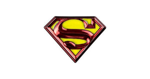 SUPERMAN LOGO COLOUR ENAMEL LAPEL PIN