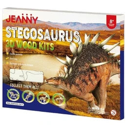 3D DINOSAUR WOOD KIT - STEGOSAURUS