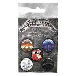 METALLICA ALBUMS 1983-1991 BUTTON BADGE SET