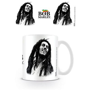 BOB MARLEY BLACK AND WHITE COFFEE MUG