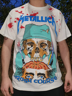 METALLICA CRASH COURSE IN BRAIN SURGERY WHITE TEE