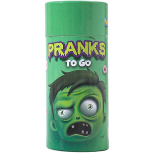 PRANKS TO GO GREEN TUBE - 3 PRANKS (SNAP GUM/EYEBALL/SPIDER)