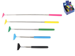 BACK SCRATCHER TELESCOPIC EXTENDABLE ASSORTED COLOURS (SINGLE)