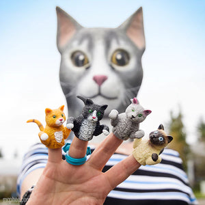 CATS FINGER PUPPETS SINGLES ASSORTED 3.50 ea OR 5 for $15