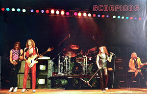 SCORPIONS LIVE POSTER (PUBLISHED 1984, HEAVILY WORN) POSTER 195