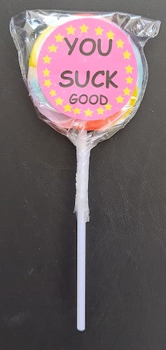 YOU SUCK GOOD LOLLIPOP 12G SWIRL