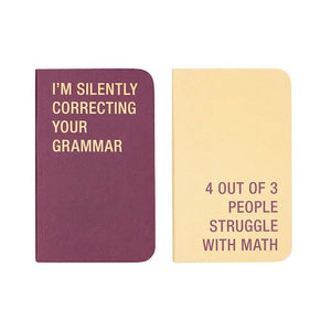 GRAMMAR/MATH MINI NOTEBOOK TWO PACK
