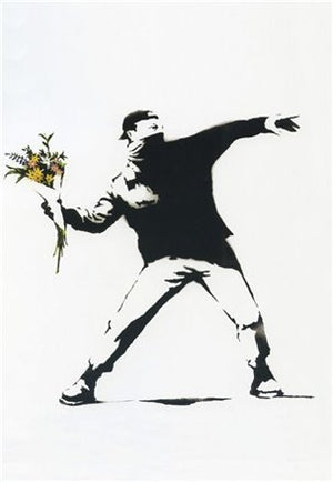 BANKSY FLOWER BOMBER