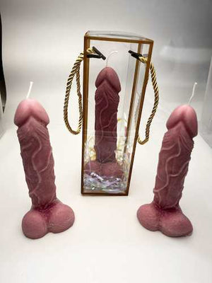 PENIS CANDLE 16CM PINK