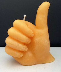 THUMBS UP CANDLE HANDMADE