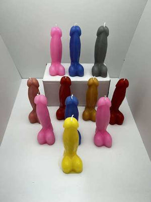 PENIS CANDLE 12CM ASSORTED COLOURS