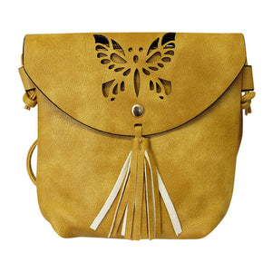 BUTTERFLY SHOULDER BAG MUSTARD