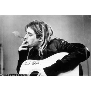KURT COBAIN ACOUSTIC GUITAR SMOKING MAXI POSTER 36