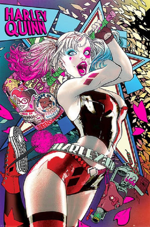 HARLEY QUINN COMIC NEON POSTER 189