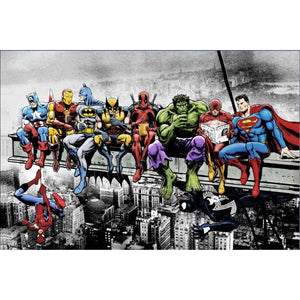 SUPERHEROES LUNCH ON A SKYSCRAPER MAXI POSTER 411