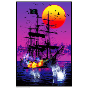 PIRATE SHIP BLACKLIGHT POSTER (NON FLOCKED) 635