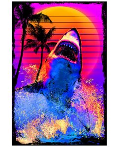 SHARK BLACKLIGHT GLOW POSTER MAXI SIZE (NON-FLOCKED) 138