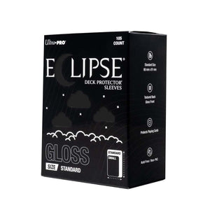 TRADING CARDS | ULTRA PRO - ECLIPSE GLOSS STANDARD DECK PROTECTOR SLEEVES: JET BLACK - 105CT