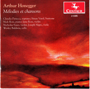 A. HONEGGER | MELODIES ET CHANSONS