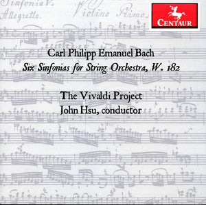 JOHN HSU^C.P.E. BACH | SIX SINFONIA FOR STRING ORCHESTRA W. 182