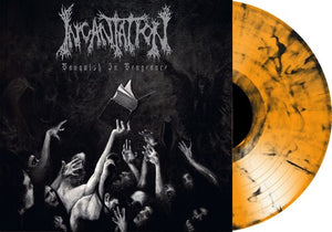 INCANTATION | VANQUISH IN VENGENCE - ORANGE / BLACK MARBLE