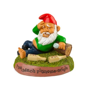 HUNGOVER GNOME GARDEN FIGURINE
