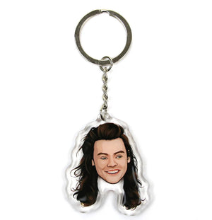 HARRY STYLES V2 KEYCHAIN LONG HAIR